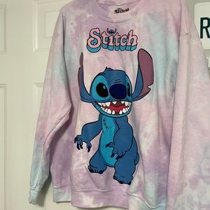 Stitch long sleeve, adult unisex sweatshirt, size large